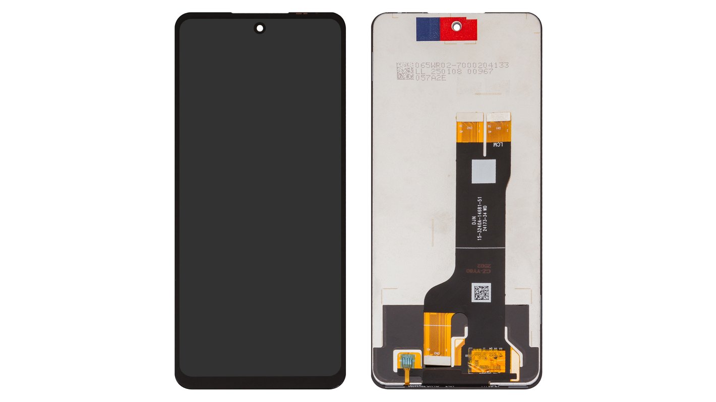 LCD compatible with ZTE Blade A75 5G, Nubia Focus, (black, without