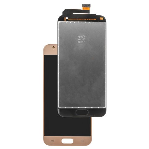 Pantalla LCD puede usarse con Samsung J330 Galaxy J3 2017 , dorado, sin marco, Original PRC , original glass