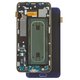 Pantalla LCD puede usarse con Samsung G928 Galaxy S6 EDGE Plus, azul, con marco, original (vidrio reemplazado)