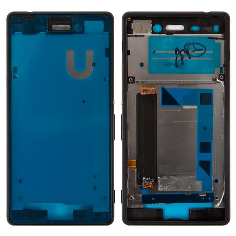 Marco de pantalla puede usarse con Sony E2306 Xperia M4 Aqua, E2353 Xperia M4 Aqua, negra