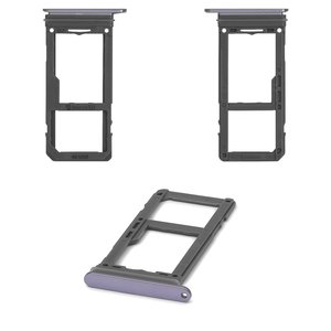 Sujetador de tarjeta SIM puede usarse con Samsung G950F Galaxy S8, G955F Galaxy S8 Plus, gris, con soporte para MMC, orchid Gray, single SIM