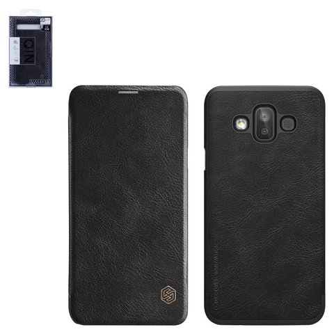 Funda Nillkin Qin leather case puede usarse con Samsung J720 Galaxy J7 Duo, negro, libro, plástico, cuero PU, #6902048157668