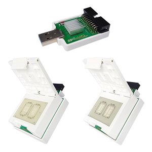 Adaptador BGA221 BGA254 eMMC eMCP + adaptador 2 en 1 BGA153 169 | BGA162 186 eMMC eMCP + lector USB3.0 SuperSpeed uSD eMMC para EMMC Dongle UFI Box