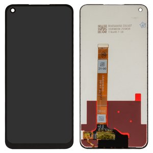 Pantalla LCD puede usarse con Realme 7 Global , 7 5G; Oppo A73 5G 2020 , negro, sin marco, High Copy, CPH2161