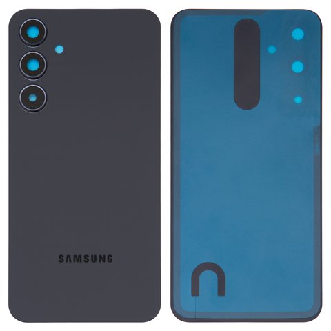 Panel trasero de carcasa puede usarse con Samsung A556 Galaxy A55, azul, con vidrio de cámara, navy