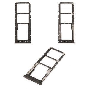 Sujetador de tarjeta SIM puede usarse con Xiaomi Poco C85, Redmi 15C 4G, Redmi 15C 5G, negro, midnight black