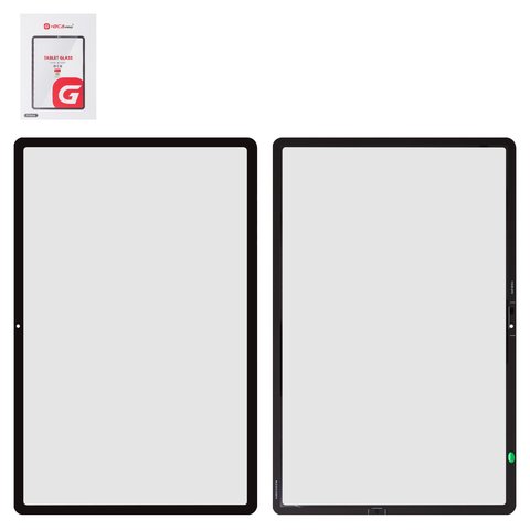 Vidrio de carcasa G+OCA PRO puede usarse con Samsung T730  Galaxy Tab S7 FE 12.4" Wi FI, T735  Galaxy Tab S7 FE 12.4" LTE, T736B  Galaxy Tab S7 FE 12.4" LTE 5G, con película OCA, negro