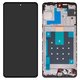 Pantalla LCD puede usarse con Samsung M556 Galaxy M55, negro, con marco, Original (PRC)