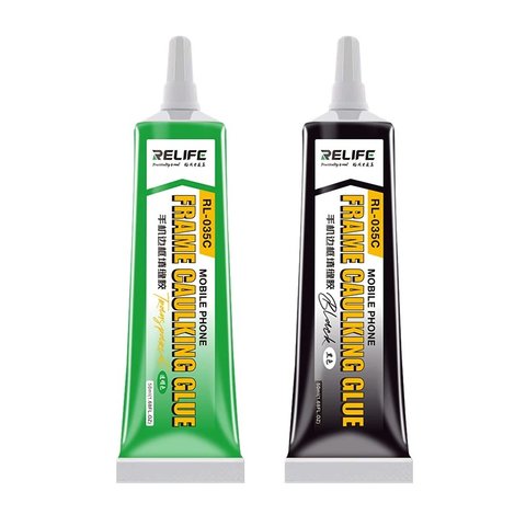 Adhesivos sellador RELIFE RL 035C, para pegar tapas traseras, para marcos de pantalla, 15 ml, negro
