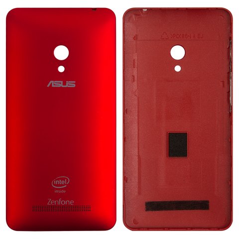 Задня панель корпуса для Asus ZenFone 5 A501CG , червона, з боковою кнопкою