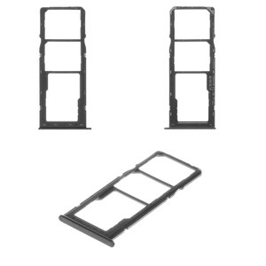 Держатель SIM карты для Samsung A107F DS Galaxy A10s, черный