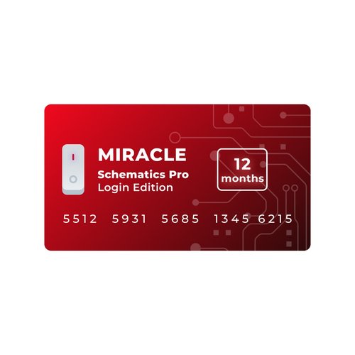 Miracle Schematics Pro Login Edition (12 месяцев)