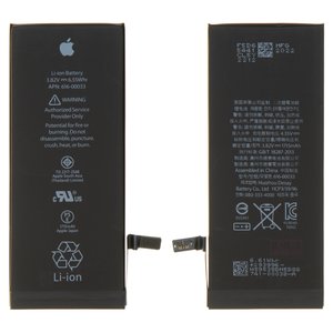 Акумулятор для iPhone 6S, Li Polymer, 3,82 B, 1715 мАг, High Copy, original IC, #616 00036 616 00033