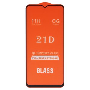 Защитное стекло для Vivo Y01, Y15s, Y20, совместимо с чехлом, Full Glue, без упаковки , черный