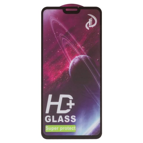 Защитное стекло All Spares для Huawei Honor 8X, Honor View 10 Lite, совместимо с чехлом, Full Glue, черный, cлой клея нанесен по всей поверхности