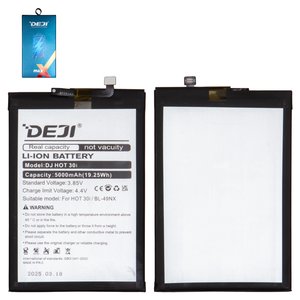Акумулятор Deji BL 49NX для Infinix Smart 7 X6515 , Smart 9 X6532 , Li ion, 3,85 B, 5000 мАч