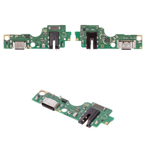 Шлейф для Tecno Pop 9 4G, Spark Go 1 KL4 , Spark Go 1S KL4h , коннектора зарядки, с компонентами, High Copy, плата зарядки