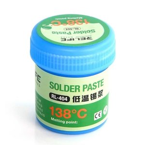 BGA паста RELIFE RL 404, Sn 42%, Bi 58%, 138 °C, 40 г