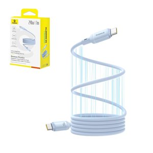 USB кабель Baseus PicoGo, 2xUSB тип C, 100 см, 240 Вт, блакитний, силіконовий, магнітний, #P10376800311 00