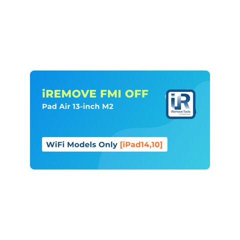 iRemove FMI OFF iPad Air 13 inch M2 лише WiFi моделі [iPad14,10]