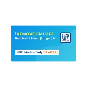 iRemove FMI OFF iPad Pro 12.9 inch 5th Gen  M1 лише WiFi моделі [iPad13,8]