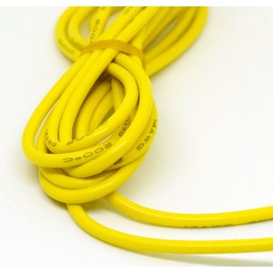 Провод в силиконовой изоляции 14AWG, 2,08 мм², 1 м, желтый
