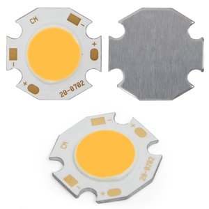 COB LED модуль 7 Вт (теплый белый, 650 лм, 20 мм, 300 мА, 21-23 В) COB LED модуль 7 Вт (теплый белый, 650 лм, 20 мм, 300 мА, 21-23 В)