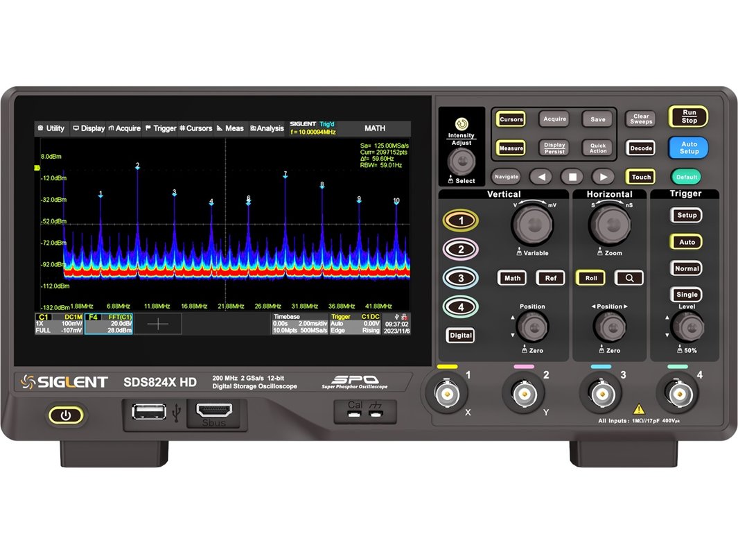 シングレンページ Цифровой осциллограф SIGLENT SDS824X HD - Masteram