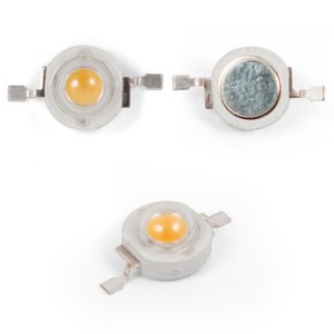 LED 1 W (warm white, 3000-3500 K, 130 lm, 3.2-3.4 V) LED 1 W (warm white, 3000-3500 K, 130 lm, 3.2-3.4 V)
